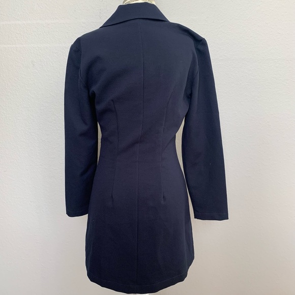 Sale! Vintage 1990s City Triangles Navy Suit Top Jacket - Picture 3 of 5